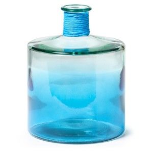 Modrá skleněná váza La Forma Sinclair
