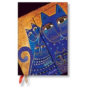 Diář na rok 2019 Paperblanks Mediterranean Cats Horizontal, 10 x 14 cm