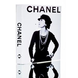 Dekorativní krabička ve tvaru knihy Piacenza Art Chanel Noir