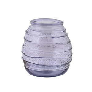 Fialová váza z recyklovaného skla Ego Dekor Organic, výška 19 cm