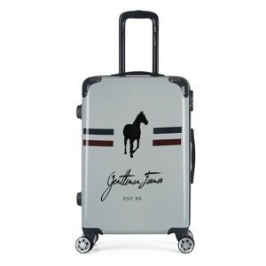 Světle šedý cestovní kufr na kolečkách GENTLEMAN FARMER Valise Grand Format, 33 x 52 cm