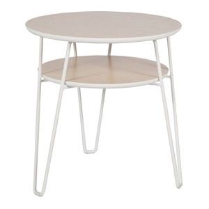 Konferenční stolek s bílými nohami RGE Leon, ⌀ 50 cm