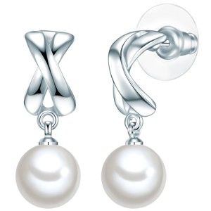 Perlové náušnice Rou, perla, ⌀ 1 cm