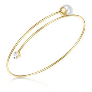 Náramek s perlou Nova Pearls Copenhagen Goldie