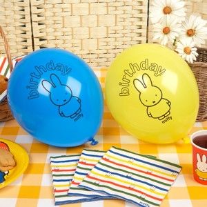 Sada 8 nafukovacích balónků Neviti Miffy Birthday