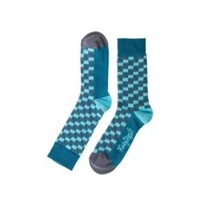 Modré ponožky Funky Steps Cube, velikost 39 – 45