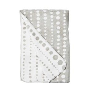 Šedo-bílá bavlněná deka Butlers, 200 x 150 cm