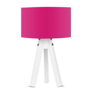 Stolní lampa s růžovým stínítkem Kate Louise Bianca