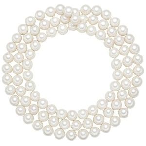 Náhrdelník s bílými perlami Pearldesse Muschel, ⌀ 1,2 x délka 120 cm