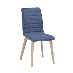 Modrá jídelní židle se světle hnědými nohami Rowico Grace