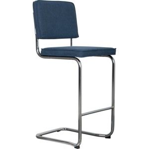 Tmavě modrá barová židle Zuiver Ridge Kink Vintage