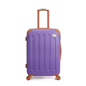 Fialový cestovní kufr na kolečkách GERARD PASQUIER Muno Valise Weekend, 64 l