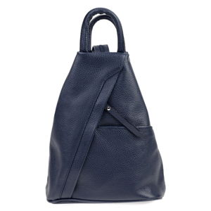 Modrý kožený batoh Carla Ferreri Emilia