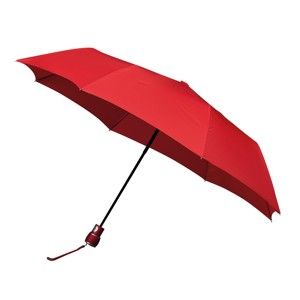 Větruodolný červený skládací deštník Ambiance Mini-Max, ⌀ 100 cm