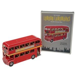 Papírová skládačka londýnského autobusu Rex London Routemaster