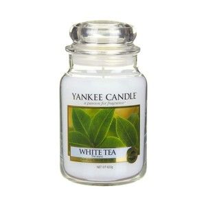 Vonná svíčka Yankee Candle Bílý Čaj, doba hoření 110 - 150 hodin