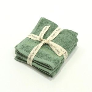 Zelený bavlněný ručník My Home Plus Guest, 33 x 33 cm