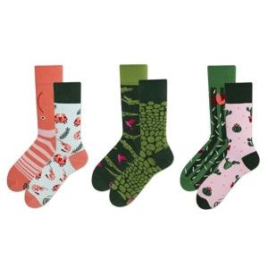 Sada 3 párů ponožek v dárkovém balení Many Mornings Pastel and Green, vel. 39–42