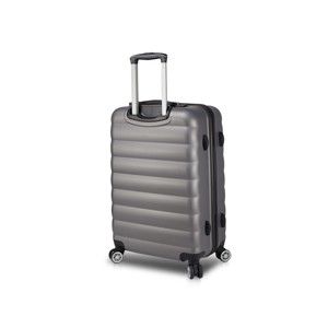 Šedý cestovní kufr na kolečkách s USB portem My Valice COLORS RESSNO Pilot Suitcase