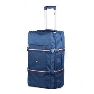 Modrá cestovní taška na kolečkách GENTLEMAN FARMER Curreo, 80 l