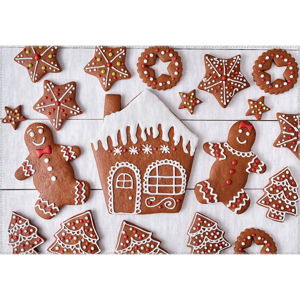 Koberec Vitaus Christmas Period Cute Cookies, 50 x 80 cm