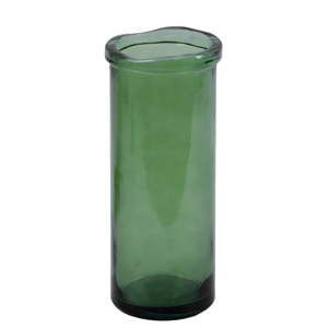 Lahvově zelená váza z recyklovaného skla Ego Dekor Simplicity, výška 36 cm