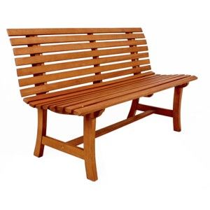 Dřevěná zahradní lavice v přírodní barvě Moreno – Garden Pleasure