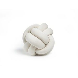 Světle béžový polštář Knot Decorative Cushion, ⌀ 25 cm