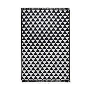 Černo-bílý oboustranný koberec Apollon, 80 x 150 cm