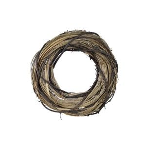 Kulatý dekorativní věnec z proutí a sušené trávy Ego Dekor, ⌀ 26 cm