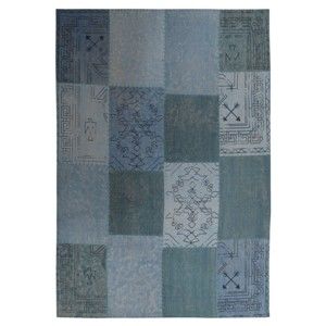 Modrý ručně tkaný modrý koberec Kayoom Emotion 322 Multi, 120 x 170 cm