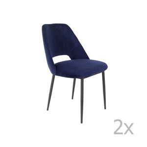 Sada 2 modrých židlí White Label Cinderella