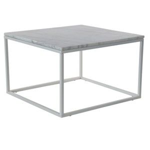 Mramorový konferenční stolek s šedou konstrukcí RGE Accent, šířka 75 cm