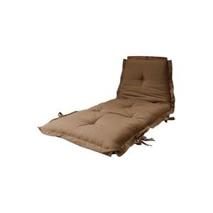 Variabilní kávově hnědý futon Karup Design Sit & Sleep Mocca, 80 x 200 cm