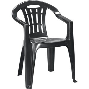 Tmavě šedá plastová zahradní židle Mallorca – Keter