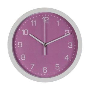 Fialové nástěnné hodiny Just 4 Kids Arabic Dial, ⌀ 26,5 cm
