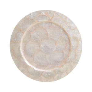 Servírovací talíř z mušlí InArt Capiz, ⌀ 33 cm