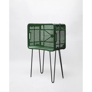 Zelený odkládací stolek z recyklovaného plastu Really Nice Things Eco