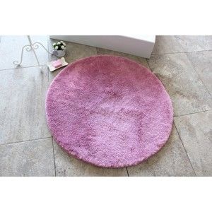 Fialová koupelnová předložka Confetti Bathmats Colors of Lilac, ⌀ 90 cm