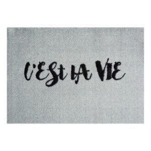 Šedá rohožka Hanse Home StateMat Viest La Vie, 50 x 75 cm