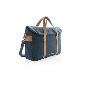 Modrá plátěná taška na notebook 15,6'' XD Design Collection, 16 l