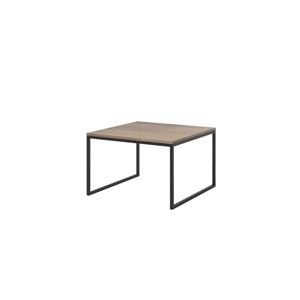 Béžový konferenční stolek s černými nohami MESONICA Eco, 70 x 45 cm