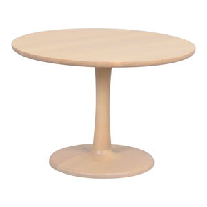 Kulatý konferenční stolek v dekoru dubu v přírodní barvě 60x60 cm Hobart – Rowico