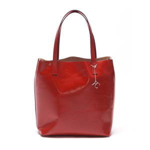 Červená kožená kabelka Renata Corsi 3001