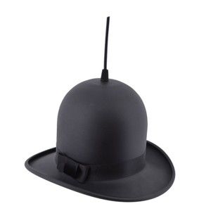 Černé závěsné svítidlo Homemania Woman Hat, ⌀ 28 cm