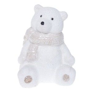 Bílá keramická dekorativní soška Ewax Polar Bear, výška 14 cm