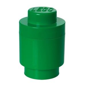 Zelený úložný kulatý box LEGO®, ⌀ 12,5 cm