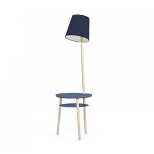 Tmavě modrá stolní lampa z jasanového dřeva HARTÔ Josette