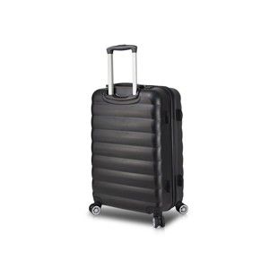 Černý cestovní kufr na kolečkách s USB portem My Valice COLORS RESSNO Medium Suitcase