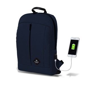 Tmavě modrý batoh s USB portem My Valice GALAXY Smart Bag